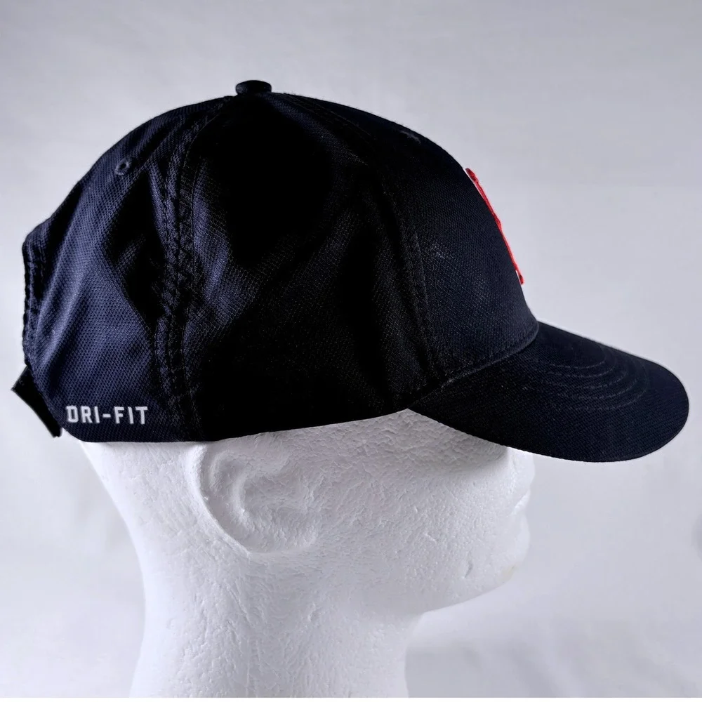 Nike Boston Red Sox Hat Navy Blue MLB Dri-FIT Adjustable Baseball Cap